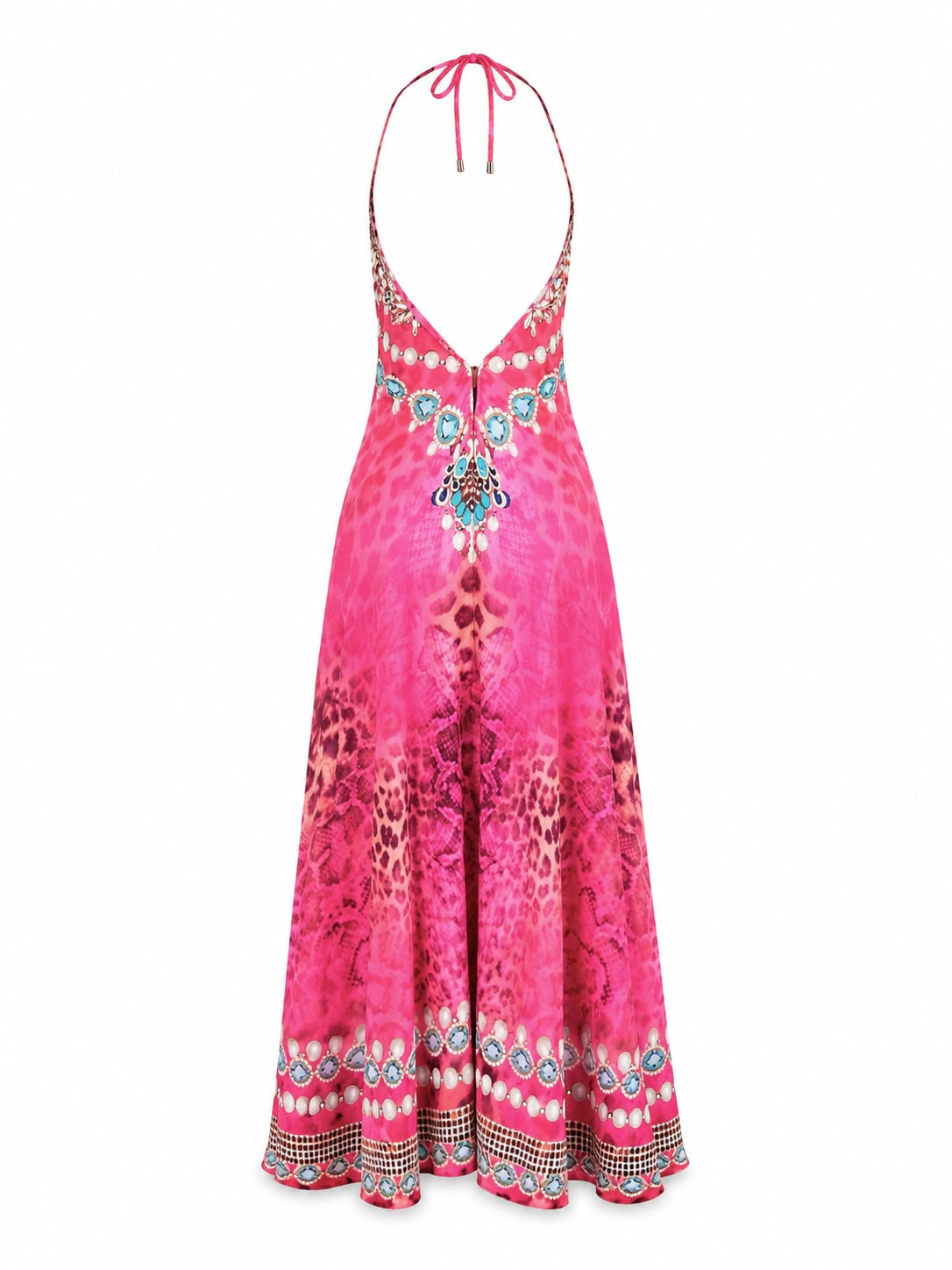 Robe longue fluide imprimée – Zahra